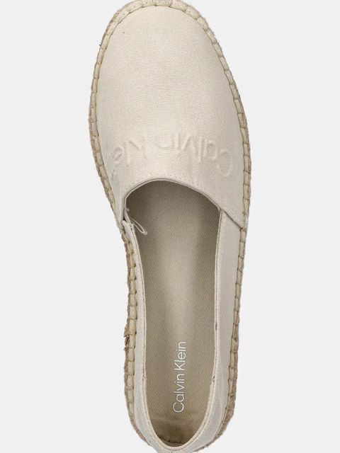 Calvin Klein espadryle ESPADRILLE - HE kolor beżowy HW0HW02384