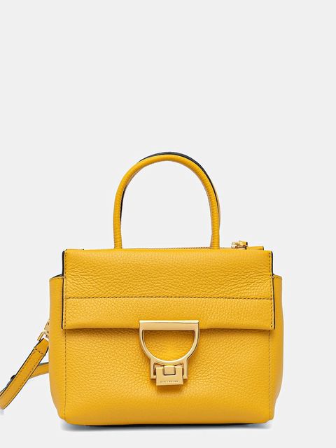 Coccinelle torebka skórzana ARLETTIS kolor żółty MD5 18 02 01 - zdjęcie produktu nr 1