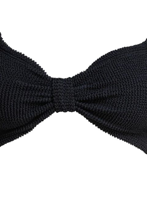 Hunza G Bonnie crinkle-textured bikini - Black