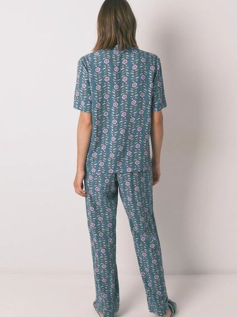 women'secret piżama damska kolor zielony 4852100