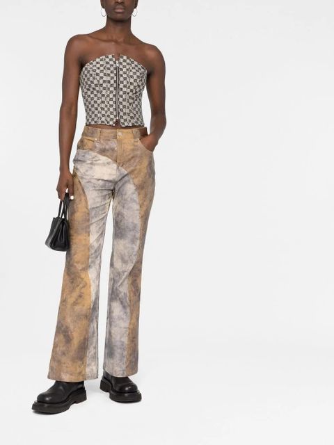 MISBHV monogram jacquard corset top - Neutrals - zdjęcie produktu nr 2