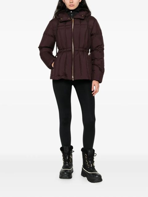 Moncler hooded zip-up jacket - Brown