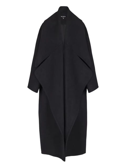 Balmain oversized-lapel wool coat - Black - zdjęcie produktu nr 1