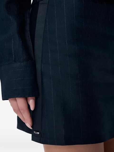 OUR LEGACY pinstripe mini skirt - Blue