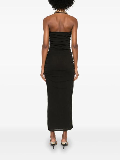 Nanushka ruched halterneck midi dress - Grey