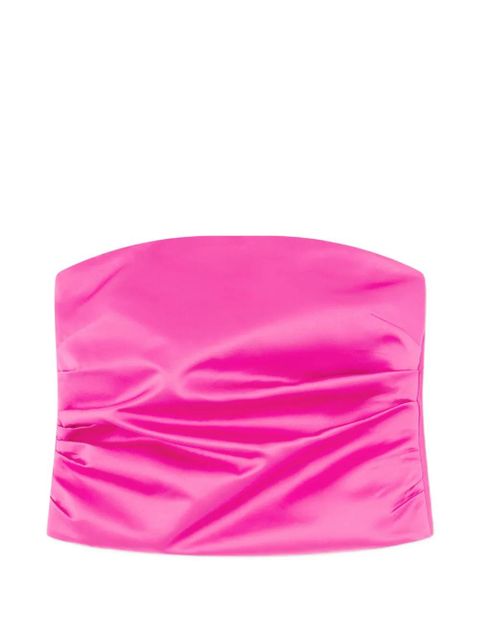 GANNI ruched bandeau top - Pink - zdjęcie produktu nr 1