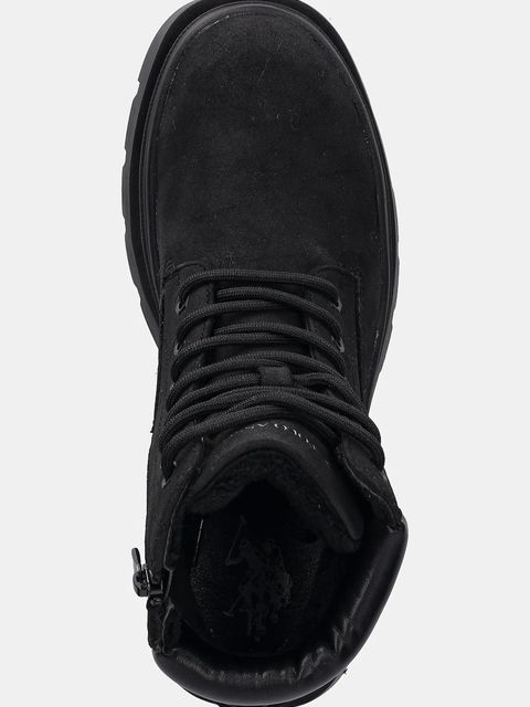 U.S. Polo Assn. botki SHONA001 damskie kolor czarny na płaskim obcasie SHONA001W/EHY1 - zdjęcie produktu nr 2