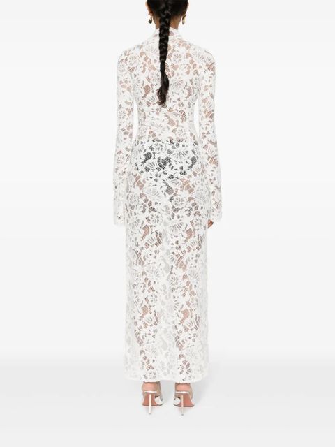 MANURÍ Sally lace midi dress - White