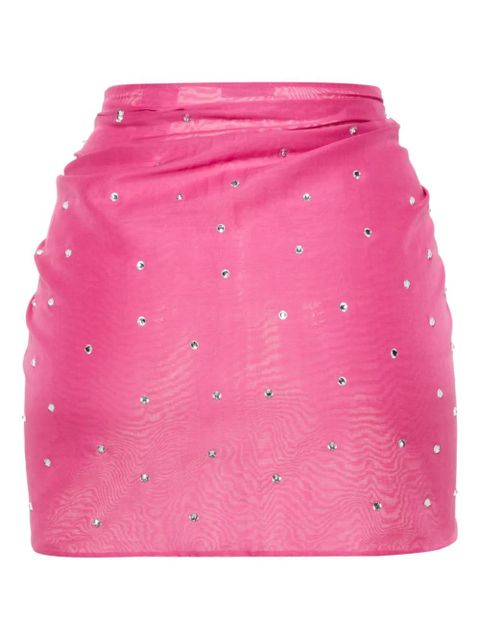 Oséree crystal-embellished mini skirt - Pink - zdjęcie produktu nr 2
