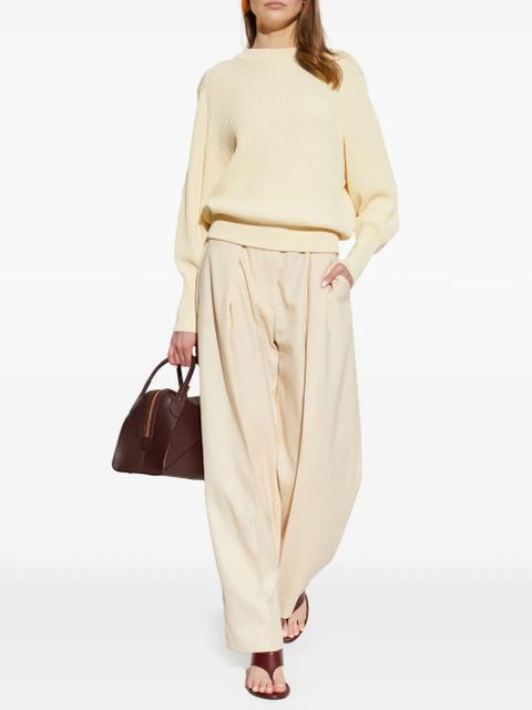 Victoria Beckham ribbed relaxed-fit jumper - Neutrals - zdjęcie produktu nr 2