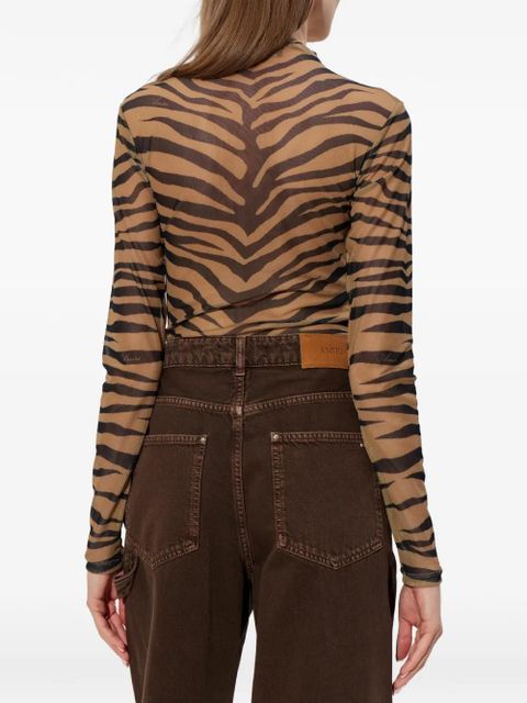 AMIRI zebra-print top - Neutrals