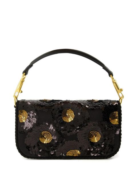 Valentino Garavani Locò sequinned shoulder bag - Black - zdjęcie produktu nr 2