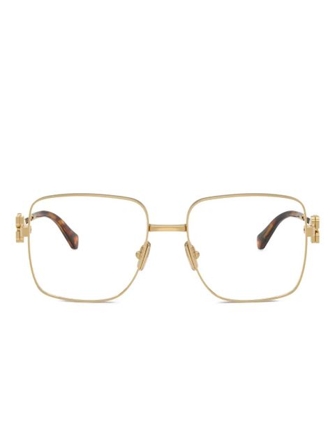 Miu Miu Eyewear square-frame sunglasses - Gold - zdjęcie produktu nr 1