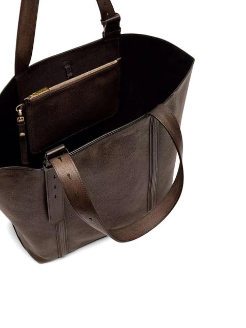 Golden Goose leather tote bag - Brown