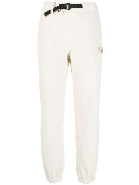 Moncler Grenoble logo-patch belted track pants - White - zdjęcie produktu nr 1