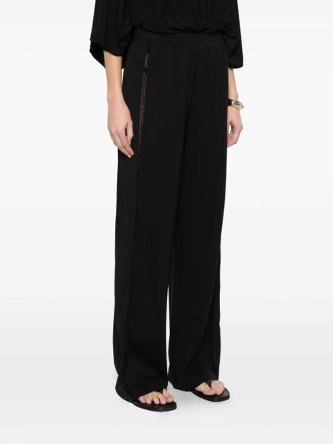 TWINSET trim palazzo pants - Black