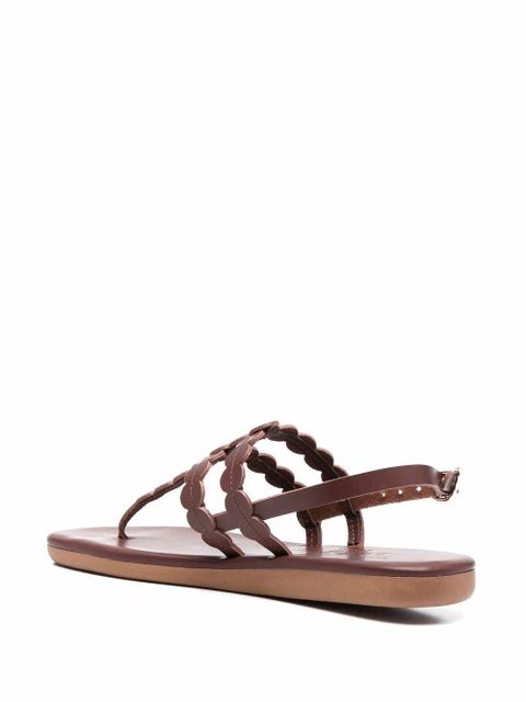 Ancient Greek Sandals Dryad leather strap sandals - Brown