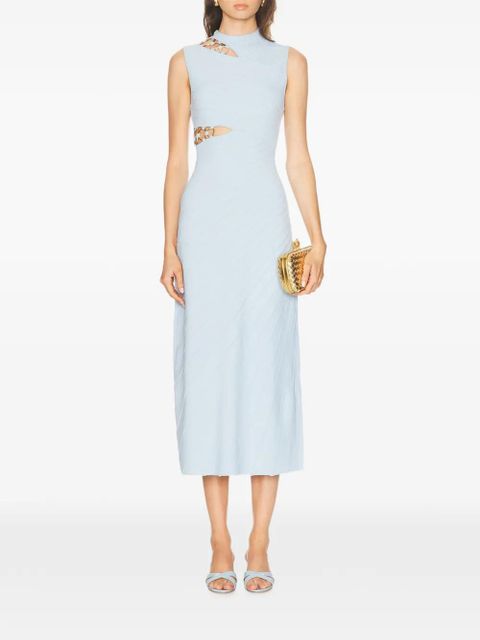 Cult Gaia cutout-detail midi dress - Blue - zdjęcie produktu nr 2