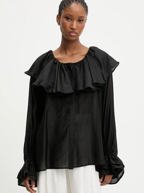 Answear.LAB bluzka damska kolor czarny gładka - zdjęcie produktu nr 1