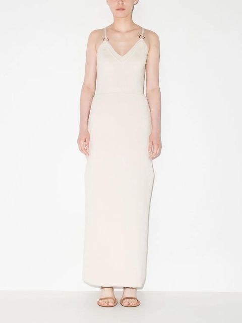 Rabanne cut out-detail maxi dress - Neutrals - zdjęcie produktu nr 2