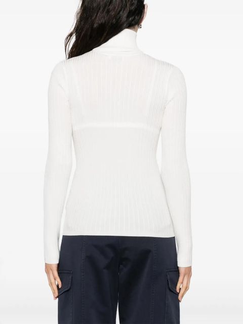 SANDRO ribbed-knit jumper - White