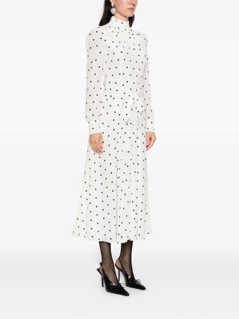 Alessandra Rich polka-dot dress - White