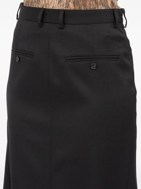 MM6 Maison Margiela virgin wool-blend skirt - Black