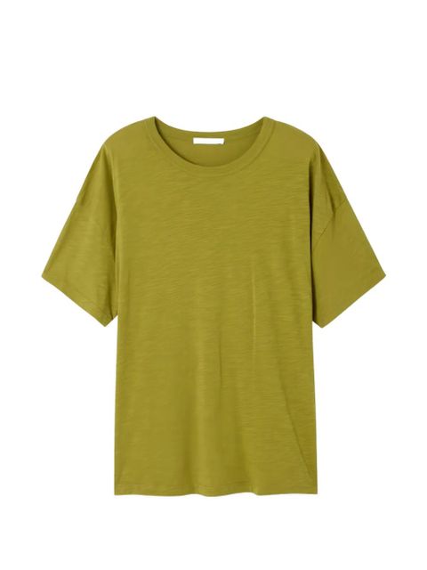 American Vintage slub-texture short-sleeve T-shirt - Green - zdjęcie produktu nr 1