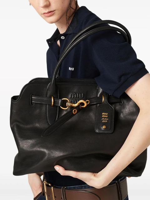 Miu Miu nappa-leather tote bag - Black