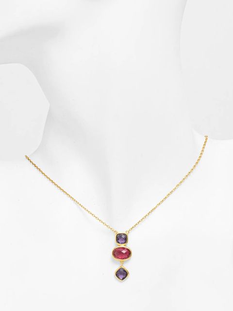 Answear.LAB naszyjnik ze srebra 925 pozłacanego 18k złotem