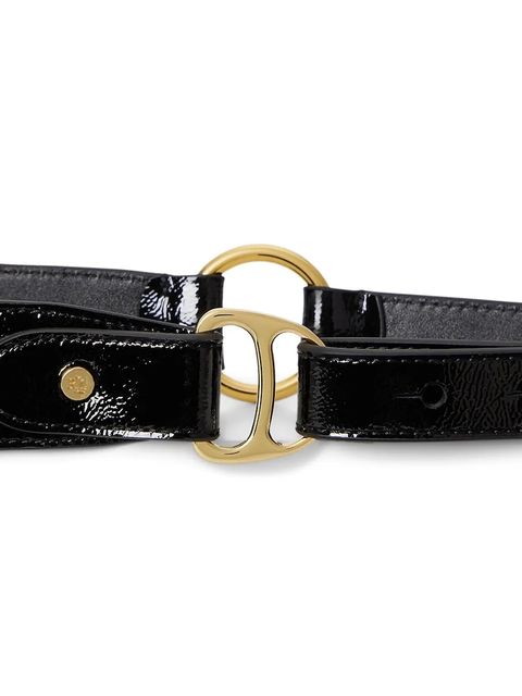 Lauren Ralph Lauren pasek skórzany damski kolor czarny 412P04407 - zdjęcie produktu nr 2