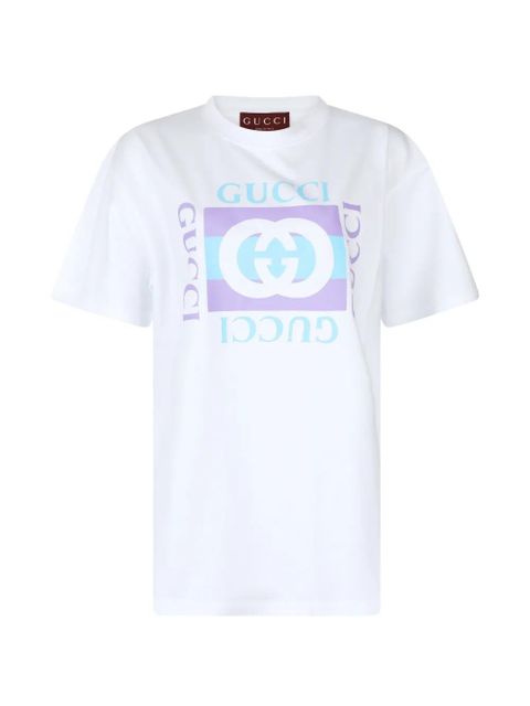Gucci crew-neck logo-print T-shirt - White - zdjęcie produktu nr 1