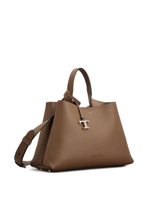 Tod's small logo charm top handle tote bag - Brown - zdjęcie produktu nr 2