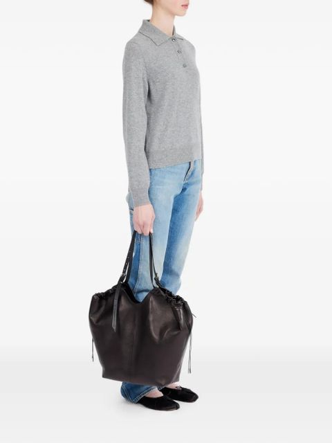 Maison Margiela drawstring tote bag - Black