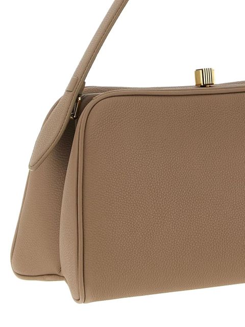 KHAITE hammered embossed cate handbag - Neutrals