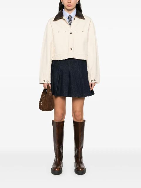 SANDRO contrasting-collar jacket - Neutrals - zdjęcie produktu nr 2