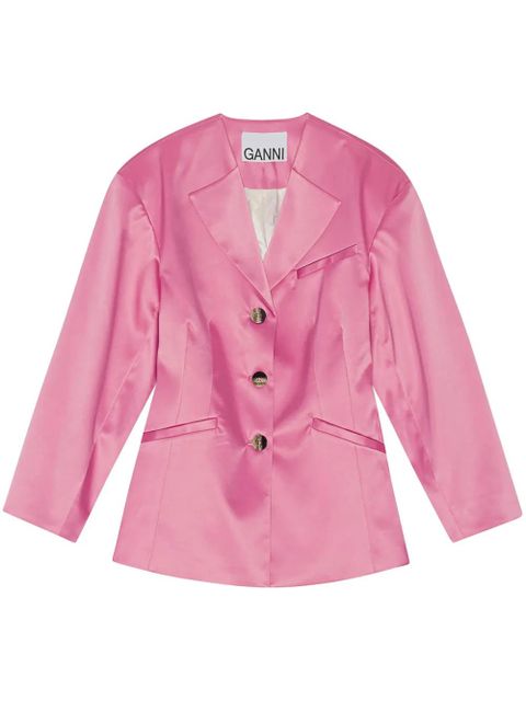 GANNI single-breasted blazer - Pink - zdjęcie produktu nr 1