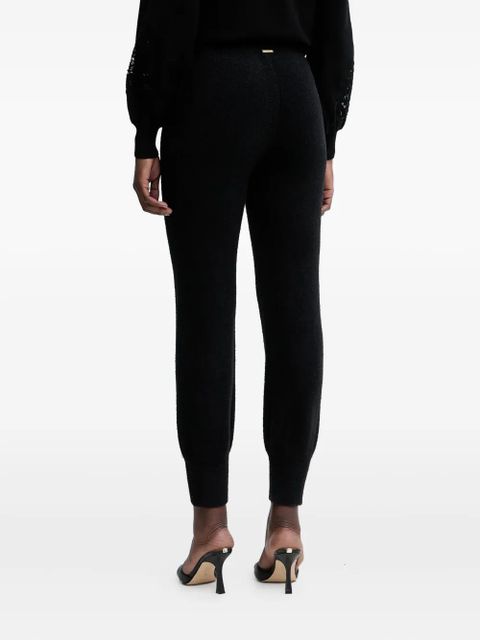 TWINSET pearl-detail tack pants - Black