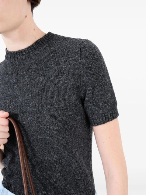 Prada short-sleeve cashmere top - Grey - zdjęcie produktu nr 2