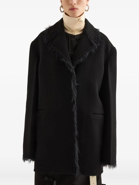 Jil Sander feather-trimmed jacket - Black - zdjęcie produktu nr 2