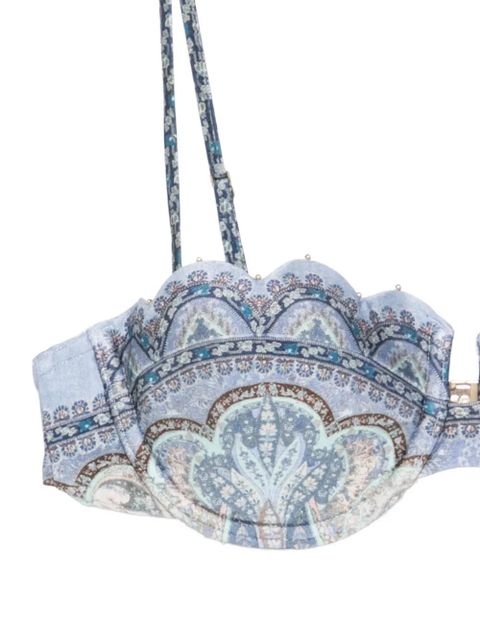 ZIMMERMANN Wanderlust bikini top - Blue