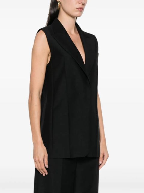 FENDI peak-lapel waistcoat - Black