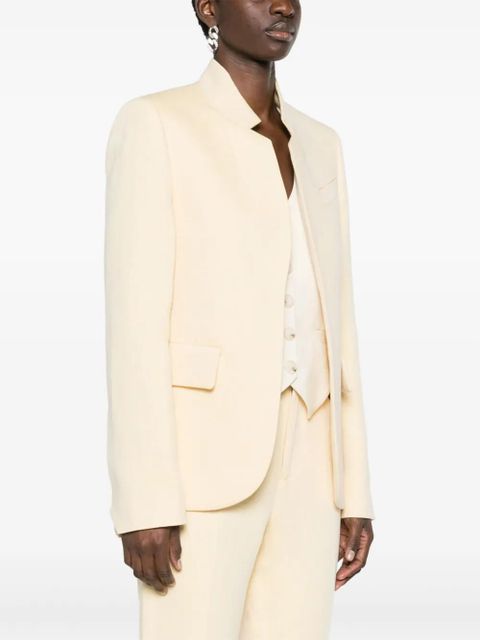 Zadig&Voltaire Very lurex single-breasted blazer - Yellow