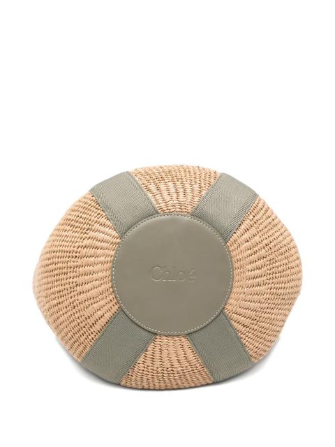 Chloé large logo-strap tote bag - Neutrals