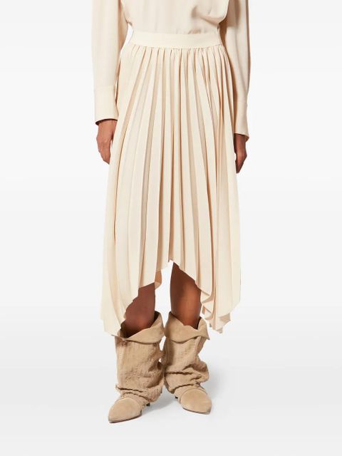 ISABEL MARANT Felixa pleated skirt - Neutrals