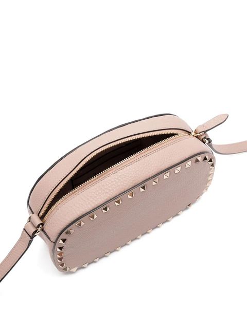 Valentino Garavani rockstud embellishment leather crossbody bag - Pink