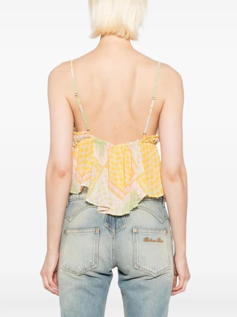 Free People Alix printed tank - Green