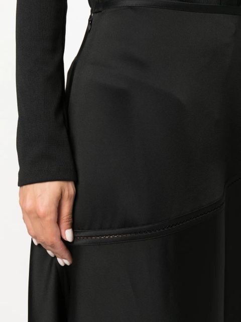 Jil Sander flared midi skirt - Black