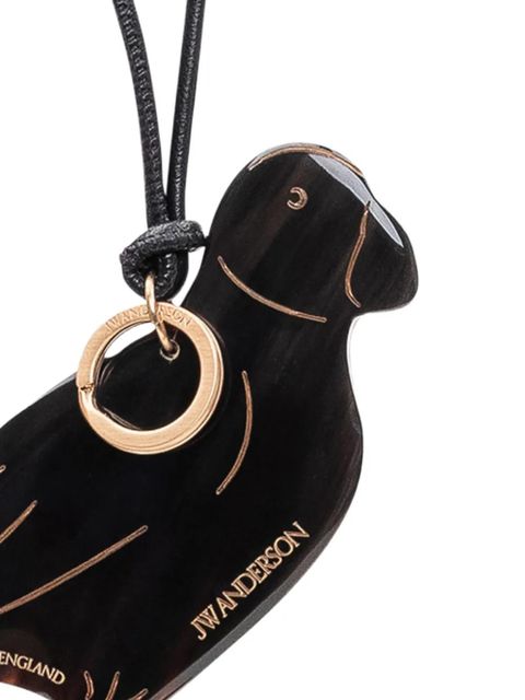 JW Anderson Puffin leather charm - Black - zdjęcie produktu nr 2