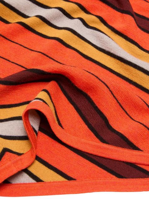Acne Studios striped polo top - Orange